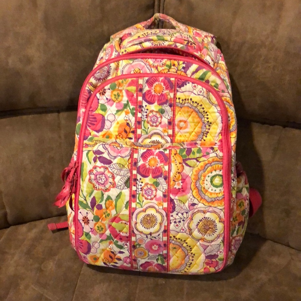 Vera Bradley back pack style diaper bag
